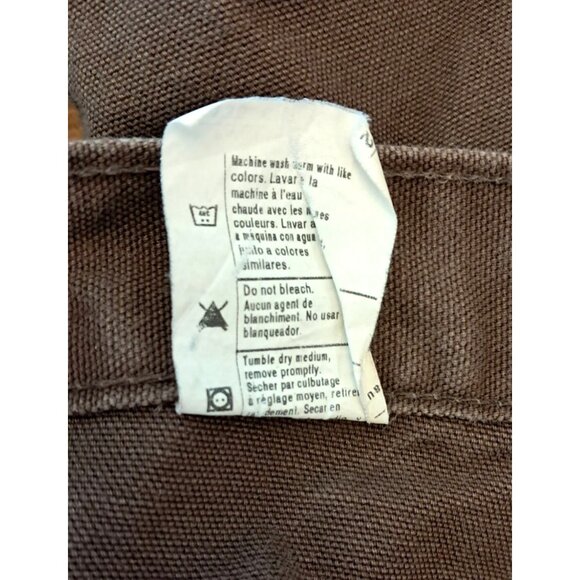 Vintage Carhartt Pants Mens Size 40x32 Brown Carpenter Canvas Work With Utility - Picture 7 of 11